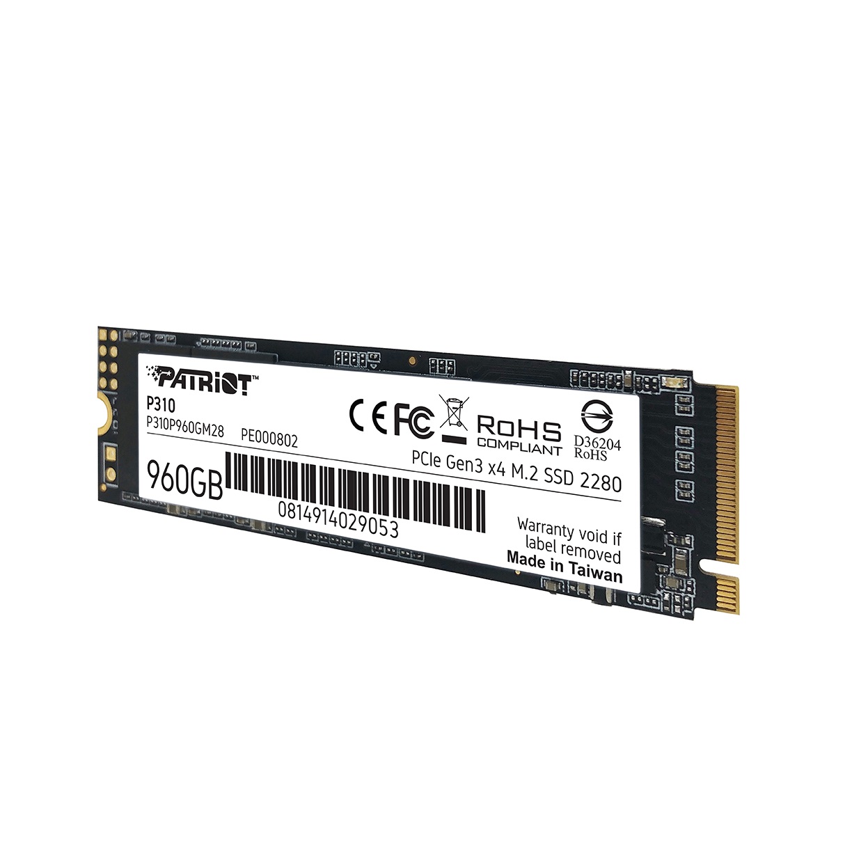 M.2 NVMe SSD Patriot P310 960GB photo 5