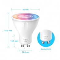 Умная беспроводная лампочка TP-LINK Tapo L630 / 16Mln Multicolor / GU10 / 2200-6500K thumbnav 2
