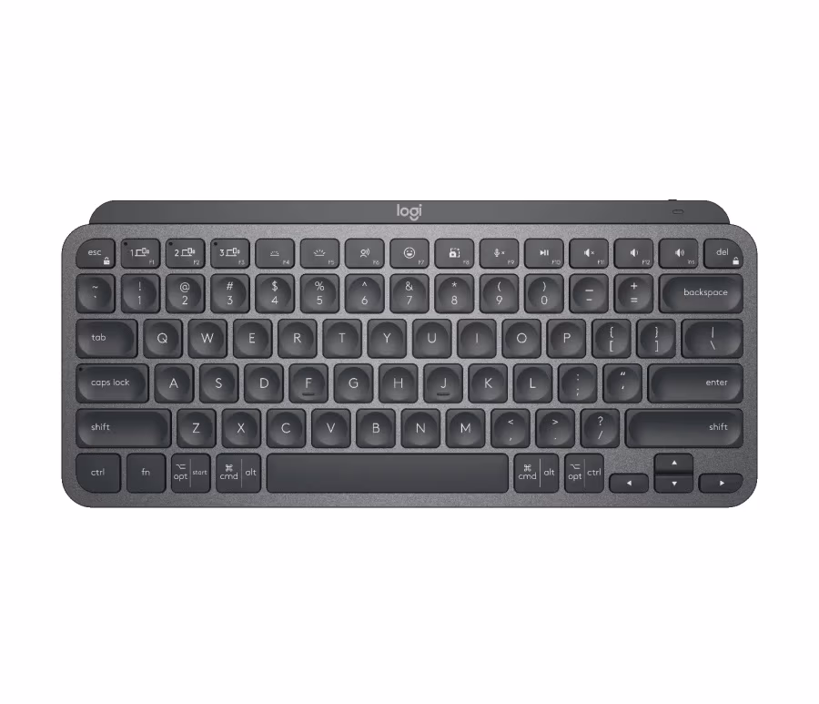 Минималистичная беспроводная клавиатура с подсветкой Logitech MX Keys, Graphite 