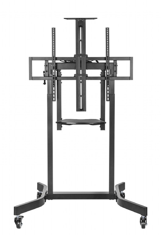 Suport de podea TV reglabil pe inaltime motorizat cu roti pivotante Gembird TVS-100T-01 / 55” - 100” photo 3