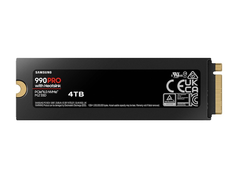 M.2 NVMe SSD Samsung SSD 990 PRO w/Heatsink / 4.0TB  / PCIe4.0 x4 / NVMe2.0 photo 2