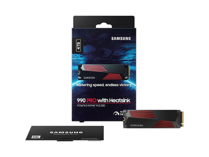 M.2 NVMe SSD Samsung SSD 990 PRO w/Heatsink / 4.0TB  / PCIe4.0 x4 / NVMe2.0 photo 3