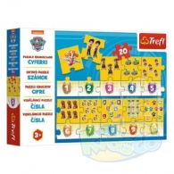 Trefl 15578 Puzzle 20 Educational Numbers Paw Patrol thumbnav 1