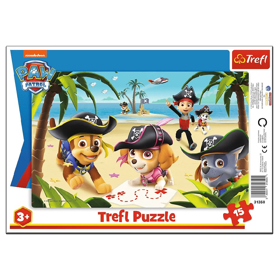 Trefl 31350 Puzzle 15 Frame Friends From Paw Patrol photo 1
