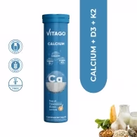 Vitamine Vitago Calcium Pro, D3+K2 / 20 Comprimate Efervescente