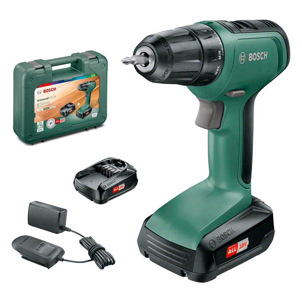 Аккумуляторная дрель-шуруповерт Bosch 18V 2x1.5Ah / case, 06039C8005 photo 4