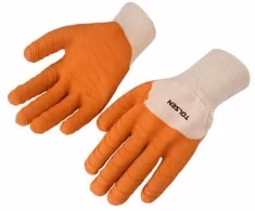 Перчатки из хлопка и полиэстера 10 XL Orange Tolsen