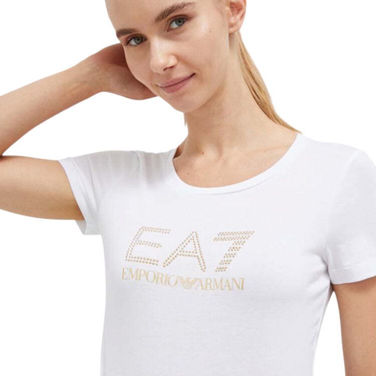 Футболка EA7 EMPORIO ARMANI TRAIN EVOLUTION W TEE SS BIG L XS Бежевый Женский photo 2