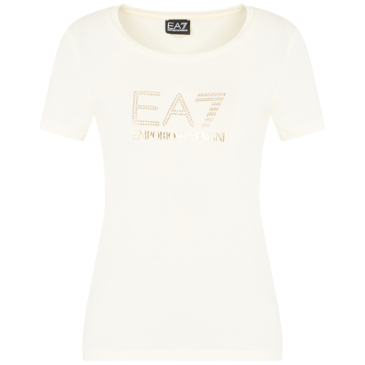 Футболка EA7 EMPORIO ARMANI TRAIN EVOLUTION W TEE SS BIG L XS Бежевый Женский photo 4