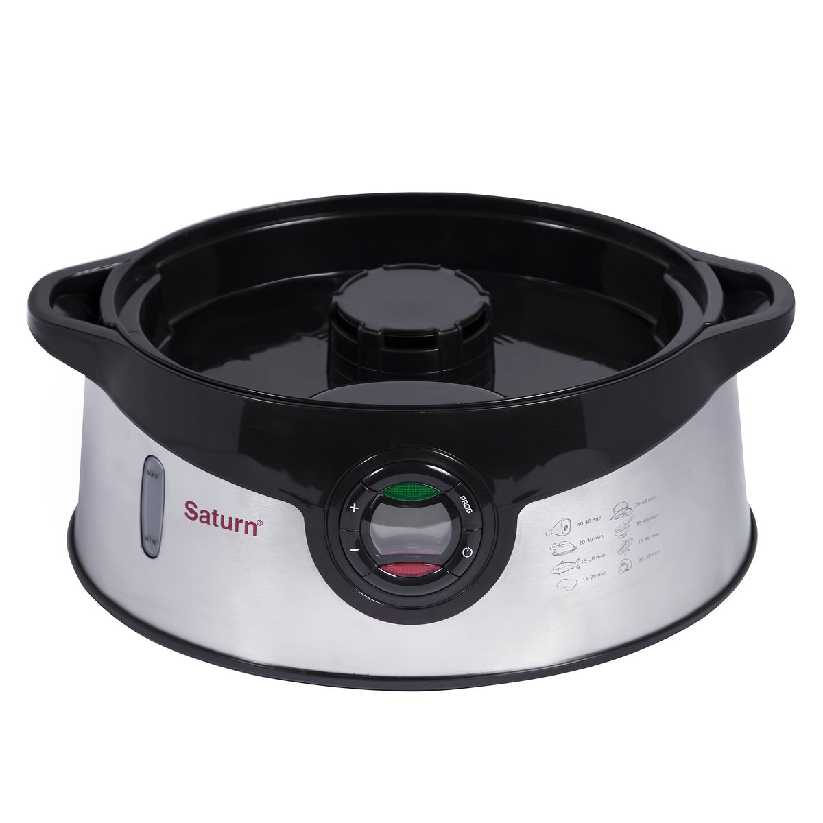 Пароварка Saturn STEC0105, 5 л, Нержа.сталь с черным photo 3