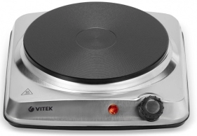 Плита настольная электрическая Vitek VT3705, 1 конфорок, 1500 Вт, Серебристый