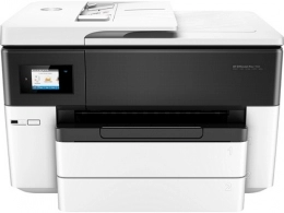 MFD HP OfficeJet Pro 7730 Wide, White, A3, Fax, up to 34ppm, 4800x1200dpi, Duplex, 512MB Memory, 6,75cm Touch LCD, up to 30000 pages, 35pages ADF, USB 2.0, WiFi 802.11b/g/n, Ethernet, ePrint, AirPrint (№953/XL B/C/M/Y Cartridge)