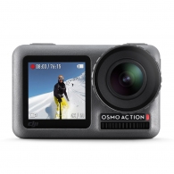 (186899) Action Camera DJI OSMO Action, 1/2.3" CMOS, 12MP, 145° f/2.8, ISO 100-3200, 4K 60fps / FHD 240 fps, SlowMo, HDR, Timelapse, Max Video Bitrade 100Mbps, microSD, Wi-Fi, Bluetooth 4.2, Front Screen 1.4 inch, Back Screen 2.25 inch,1300 mAh,124g thumbnav 1