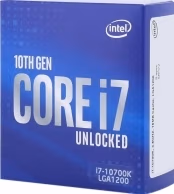Intel® Core™ i7-10700K, S1200, 3.8-5.1GHz (8C/16T), 16MB Cache, Intel® UHD Graphics 630, 14nm 125W, Retail (without cooler)