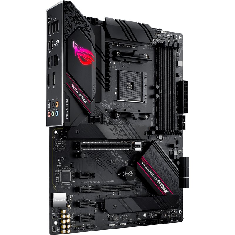 ASUS ROG STRIX B550-F GAMING, Socket AM4, 14 Phases, AMD B550, Dual 4xDDR4-5100, APU AMD graphics, HDMI, DP, 2xPCIeX16 4.0, 6xSATA3, 3xPCIeX1, RAID, 2xM.2 4.0 slot, S1220A HDA+Optical, 2.5GbE LAN, 2xUSB3.2 Gen 2+1xTypeC, 6xUSB3.2, Aura Sync RGB, ATX photo 2