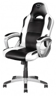 Trust Gaming Chair GXT 705W Ryon - White/ Black, Class 4 gas lift, Armrest with comfortable cushions, Strong wooden frame,Tilting seat with locking possibility, up to 150kg