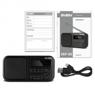 Boxa portabila SVEN SRP-50 Black / 3W / Bluetooth / FM/AM/SW Radio thumbnav 4