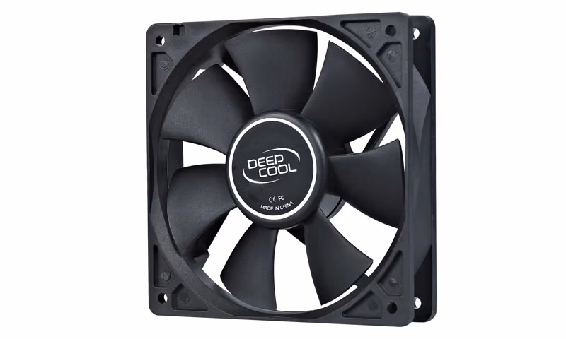 120mm Case Fan - DEEPCOOL ”XFAN 120” Fan, 120x120x25mm, 1300rpm, <25dBa, 44.7CFM, Hydro Bearing, Big 4Pin and 3Pin Molex, Black