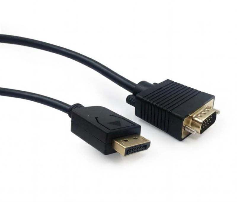 Cable DP-VGA - 1.8m - Cablexpert CCP-DPM-VGAM-6, 1.8m, DisplayPort (male) to VGA (male) adapter cable, Black