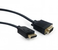 Cable DP-VGA - 1.8m - Cablexpert CCP-DPM-VGAM-6, 1.8m, DisplayPort (male) to VGA (male) adapter cable, Black