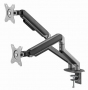 Suport pentru monitor dublu reglabil cu montare pe masa 17”-32”, Gembird MA-DA2-05 thumbnav 4