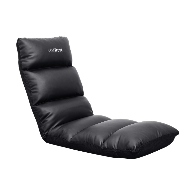 Trust FOLDABLE gaming floor chair GXT 718 RAYZEE - Black, PU leather, Adjustable back rest angle 0-90, height user 100-195 cm, up to 125kg photo 1