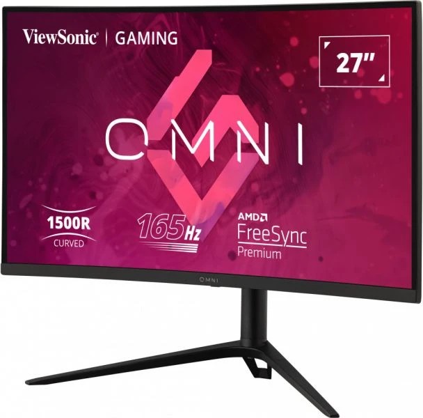 27.0” Monitor Gaming VIEWSONIC VX2718-2KPC-MHDJ/ 2K/ Curved/ 1ms/ 165Hz/ Black photo 3