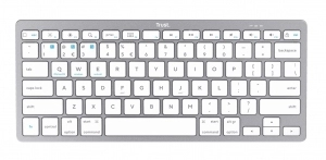 Беспроводная клавиатура и мышьTrust Basic ultra-thin, Silver
