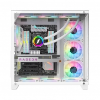 Carcasa Gaming 1STPLAYER MV8-TP / no PSU / Side-Window / 7x120mm / ATX / White thumbnav 4