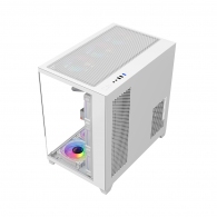 Carcasa Gaming 1STPLAYER MV8-TP / no PSU / Side-Window / 7x120mm / ATX / White thumbnav 7