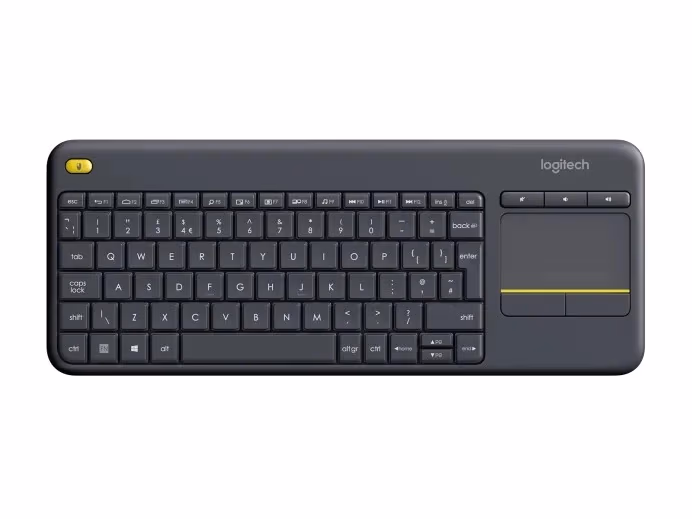 Беспроводная сенсорная клавиатура Logitech K400 Plus, Black 