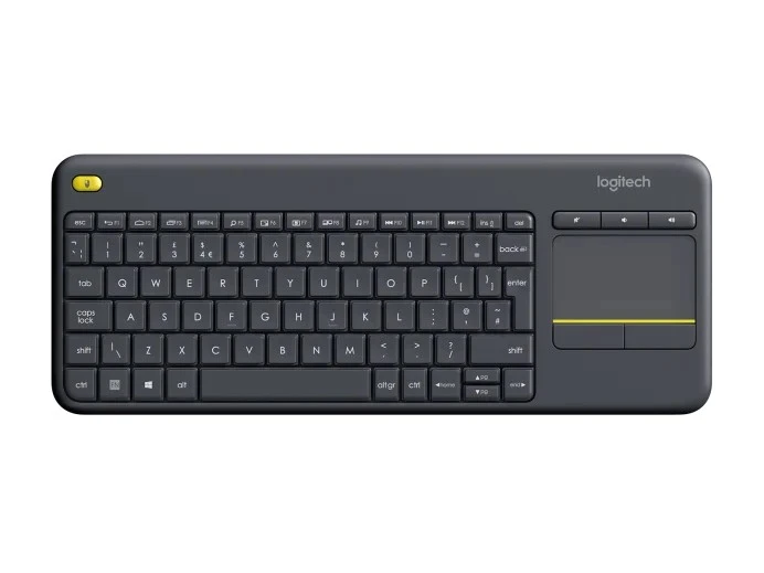 Tastatura tactila Wireless Logitech K400 Plus, Black