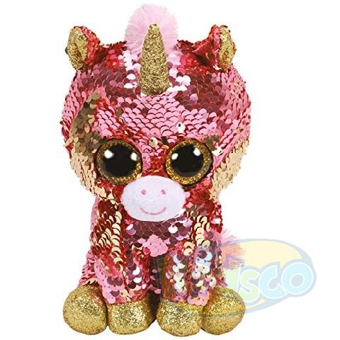 TY TY36670 Bb Flippables Sunset - Coral Unicorn 15cm photo 1