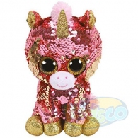 TY TY36670 Bb Flippables Sunset - Coral Unicorn 15cm thumbnav 1