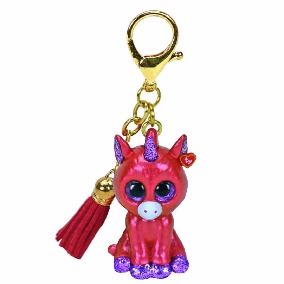 TY TY25062 Bb Sunset - Coral Unicorn, 6.5cm