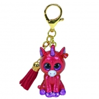 TY TY25062 Bb Sunset - Coral Unicorn, 6.5cm thumbnav 1