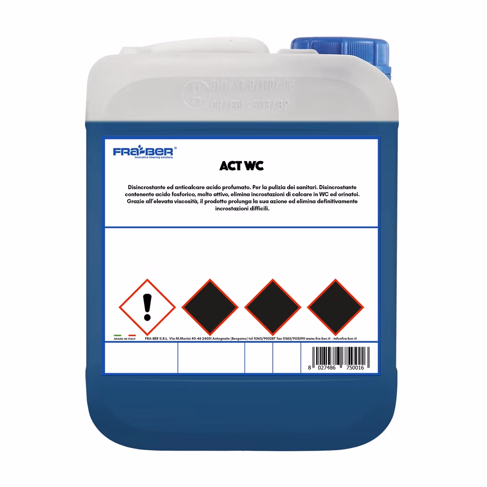 Detartrant acid , aromatizat, anticoroziv,p/u curatarea obiectelor sanitare, ACT WC 5KG 