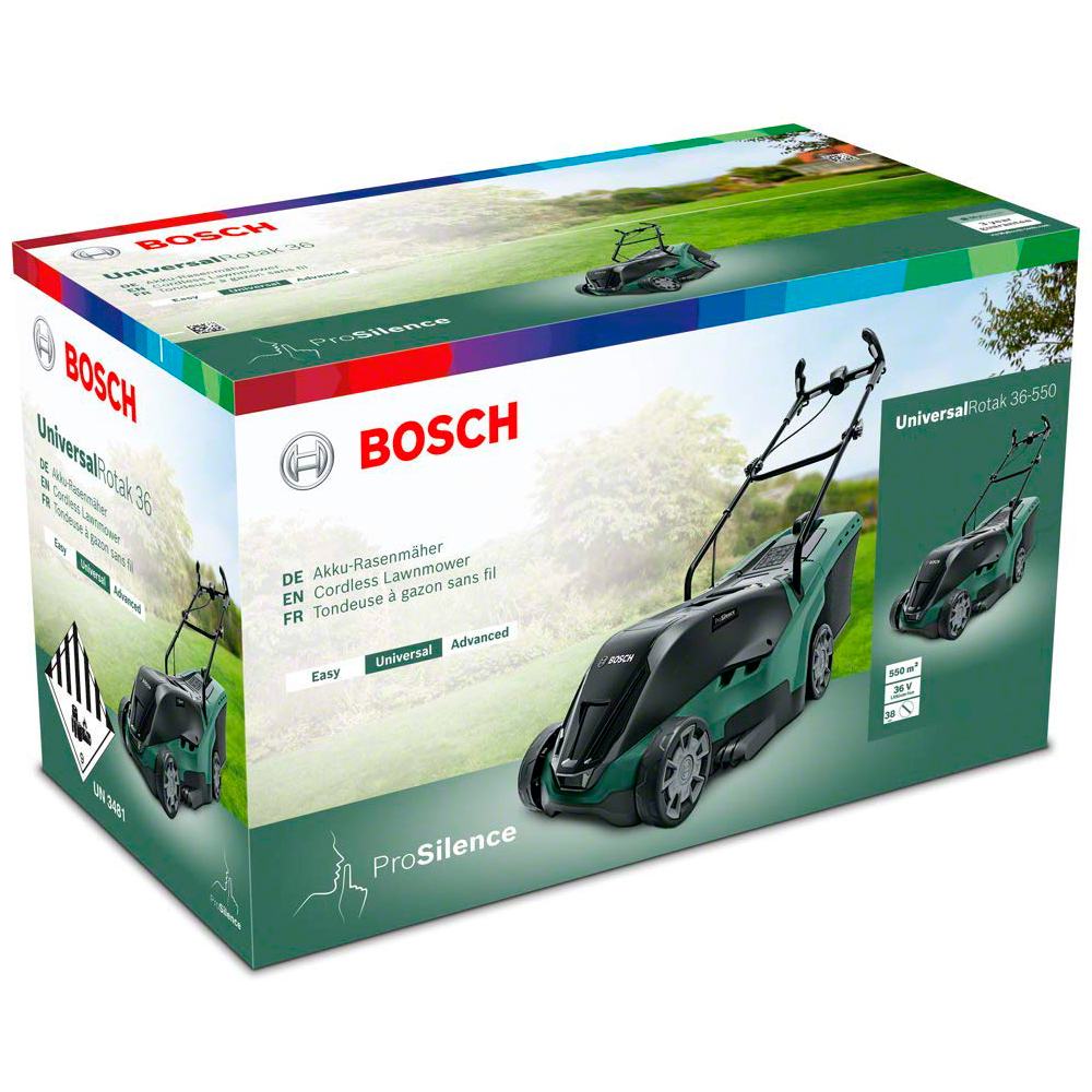 Газонокосилка аккумуляторная Bosch UniversalRotak 36-550, 06008B9506 photo 7