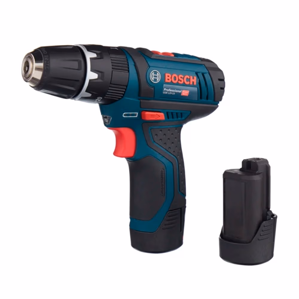 Дрель-шуруповерт Bosch GSB 12V-15 2x2.0Ah, 06019B6906 