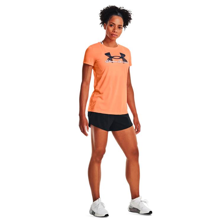 Футболка Under Armour UA Tech Solid Script SSC / Женский / L / Оранжевый photo 3