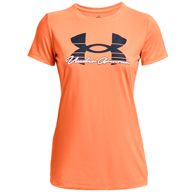 Футболка Under Armour UA Tech Solid Script SSC / Женский / L / Оранжевый photo 4
