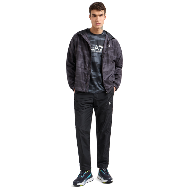 Tricou bărbătesc EA7 EMPORIO ARMANI VENTUS7 M TEE GRAPHIC ALLOVER S Negru photo 5
