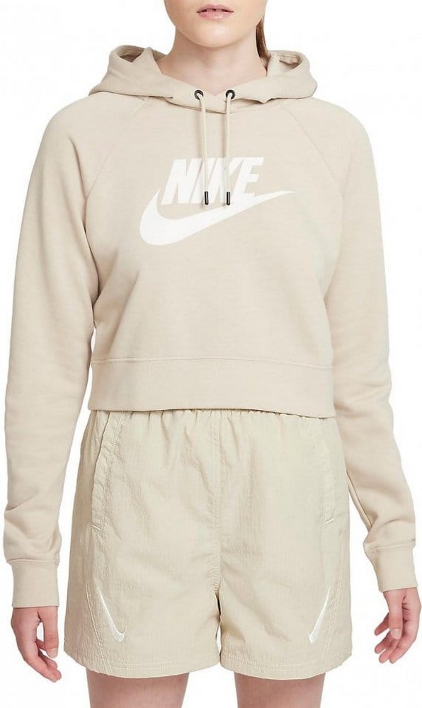 Hanorac Nike Sportswear Essential Women Cropped Hoodie XS Bej Femei photo 2
