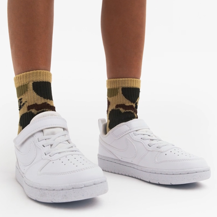 Кроссовки Nike COURT BOROUGH LOW RECRAFT (PS) / Мужской / 32 / Белый photo 9