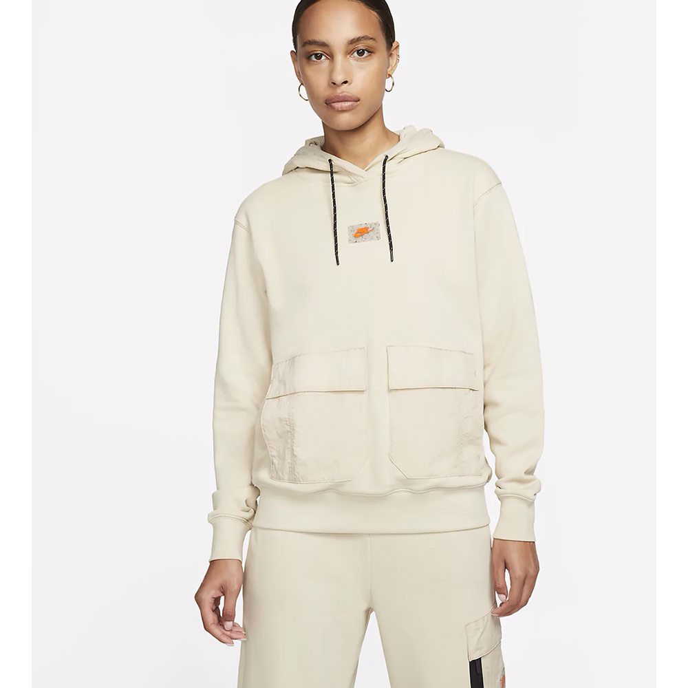 Hanorac Nike W NSW FLC PO HOODIE SU M Bej Femei photo 4