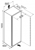 Морозильная камера Liebherr FNf 5006 Pure NoFrost, 232 л, 165.5 см, G/ A, Белый thumbnav 3