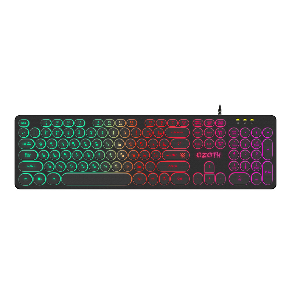 Tastatura cu fir Defender Retail Iluminated / Mecanica photo 1