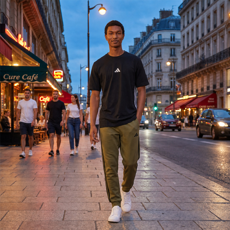 Tricou bărbătesc Adidas M 3S SJ T XS Negru photo 2