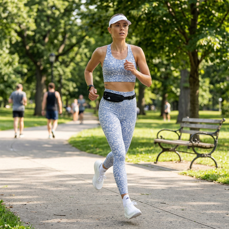 Легинсы Adidas OTR AOP 7/8 / Женский / S / Серый photo 2
