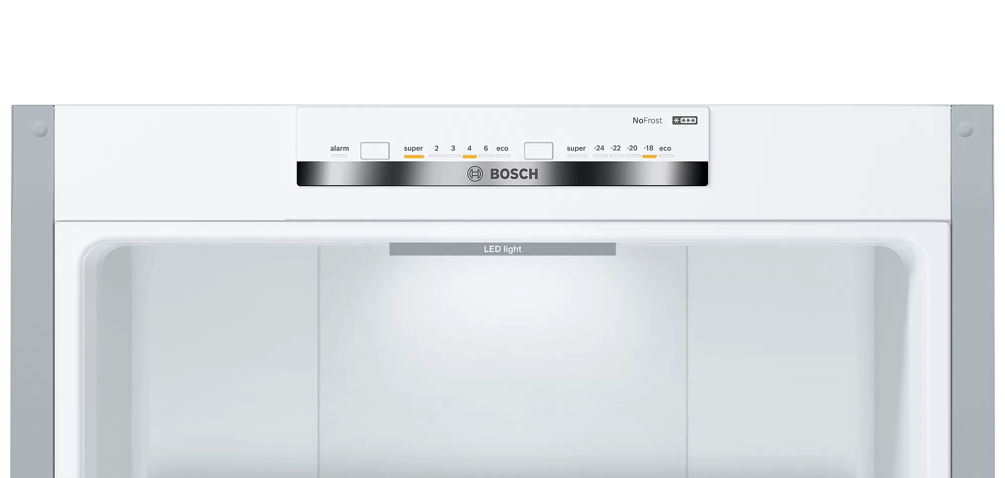 Frigider cu doua usi Bosch KGN39VI306 / 366 l / 203 cm / F / Gri photo 6